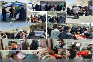 خدمت رسانی کارمندان اداره کل استاندارد به عزاداران حسینی در زاهدان