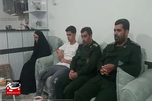 جانشین سپاه سردشت با خانواده شهید رمضانی دیدار کرد