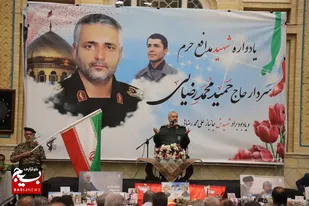 مراسم بزرگداشت سالروز شهادت سردار حمید محمدرضایی از قاب دوربین بسیج