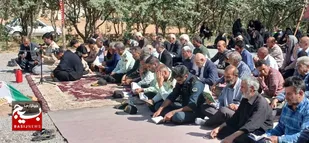 برگزاری مراسم دهه کرامت در جوار شهید امنیت در روستای استرخو میامی