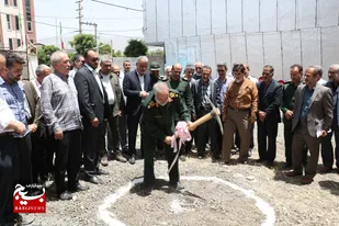 آئین کلنگ زنی کانون وابستگان سپاه استان البرز و مجتمع تجاری ملاصدرا برگزار شد + تصاویر