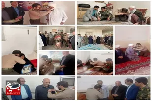 دیدار رئیس سازمان ایثارگران نزاجا کشور با خانواده شهدا، جانبازان و ایثارگران در منطقه سیستان