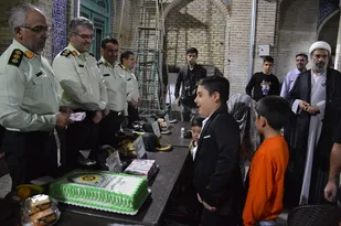 دیدار مردمی فرمانده و معاونت های انتظامی شهرستان ری در مسجد افضلیه