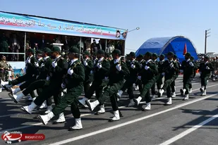 رژه نیروهای مسلح استان گلستان به مناسبت آغاز هفته دفاع مقدس