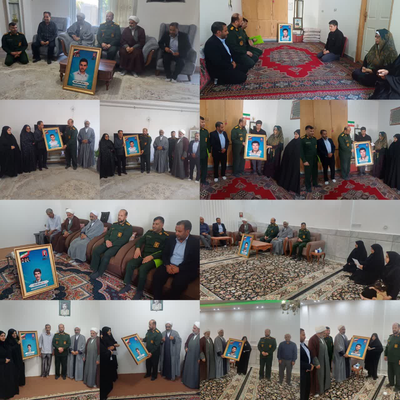 دیدار مسئولان کلاله با خانواده‌های چهار شهید والامقام در آستانه کنگره ملی شهدای گلستان