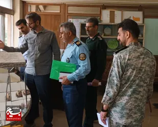بازدید بازرسان ستاد کل نیروهای مسلح از مرکز نوآوری صنعتی شهید فخری زاده سپاه عاشورا