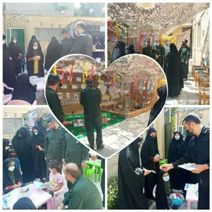 برپایی نمایشگاه و توزیع ۲۰۰ بسته معیشتی در بسطام