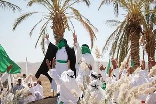 بازسازی واقعه بزرگ  غدیر خم در بخش جغین رودان