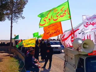 کاروان پیاده روی از امامزاده هلال آران تا جمکران