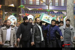 وداع با پیکر پاک شهید مدافع حرم اسماعیل سروری در شهر درچه