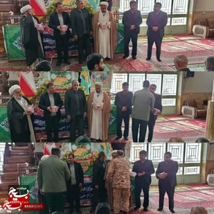 تجلیل از پاسداران در نماز جمعه شهر وردنجان