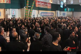 مراسم تاسوعا و عاشورای حسینی در خیمه شهدای بسیج