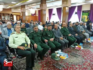 برگزاری آیین تکریم و معارفه فرمانده ناحیه مقاومت بسیج طرقبه شاندیز+عکس