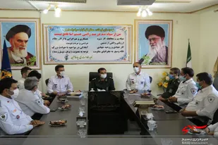 دیدار جمعی از پرسنل اورژانس پیش بیمارستانی فامنین با فرمانده سپاه ناحیه