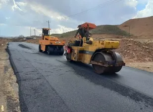 اتمام روکش آسفالت محور روستایی امین&zwnj;آباد بخش زنجانرود