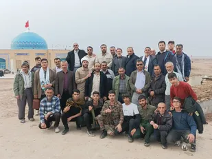 بازدید کاروان راهیان نور شهرستان آزادشهر از یادمان شلمچه