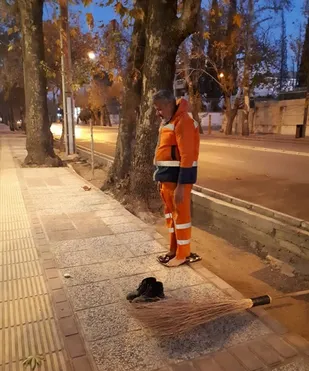 تصویری که خبرساز شد/ تجلیل بسیج رسانه فارس از پاکبان شیرازی