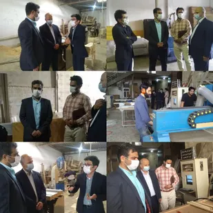 بازدید مسئول سازمان بسیج مهندسین صنعت مازندران از شرکت صنایع چوبی ملیکا بابل