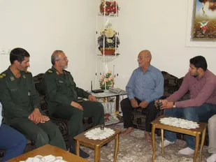 دیدار فرمانده سپاه قائم آل محمد(عج) استان با خانواده شهیدان قلی پور