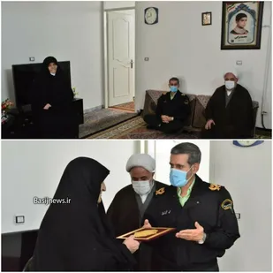 ديدار فرمانده انتظامي استان با خانواده شهيد " محمد ترابي" +تصاویر