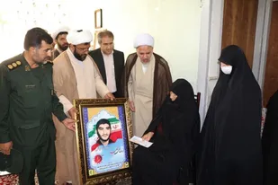 دیدار با خانواده ی طلبه ی شهید مسلم شعبانی در ساوه