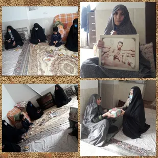 دیدار خواهران بسیجی حوزه ریحانه الرسول شاهرود با خانواده شهدا+ تصاویر