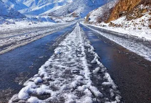 کاهش دما و بارش برف در کردستان