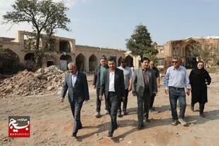 پیشرفت ۹۰ درصدی احیا و مرمت سرای پنبه&zwnj;فروشان بازار تاریخی اردبیل