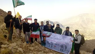صعود کوه نوردان منتخب سپاه خوزستان به قله منگار