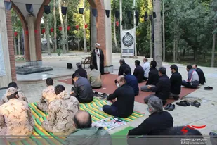 برگزاری مراسم قرائت زیارت عاشورا در سپاه ناحیه ابهر