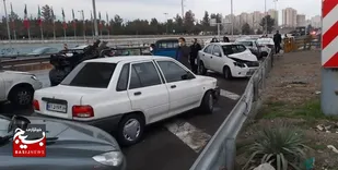 تصادف زنجیره&zwnj;ای ۶ خودرو بر اثر مه گرفتگی در خوزستان
