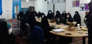 برگزاری جلسه عقیدتی در حوزه مقاومت بسیج یک حضرت فاطمه(س) شهریار
