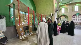 نمایشگاه اسوه حوزه زینبیه ناحیه منتظر قائم یزد برگزار شد