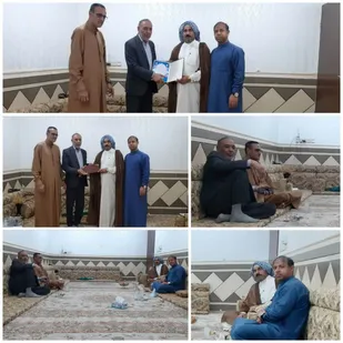 دیدار و تجلیل از مسئول انجمن شعر شهرستان هویزه