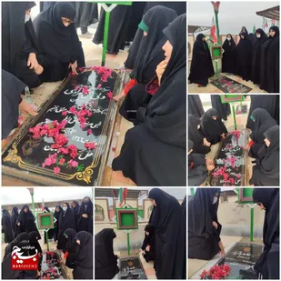 غبار روبی و عطر افشانی مزار شهدا(وادی رحمت )ایرانشهر&nbsp;