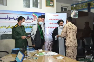 تجلیل از سربازان ناحیه مقاومت بسیج ثارالله در روز بزرگداشت سرباز
