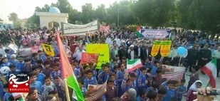راهپیمایی پر شور  13 آبان در دلوار برگزار شد