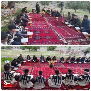 محفل انس باقرآن در بهار طبیعت لالی