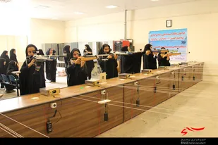 مسابقات انتخابی تیراندازی بانوان بسیجی استان همدان برگزار شد