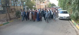 خروش مردم انقلابی ایوانکی برای حمایت از مردم غزه به روایت تصویر