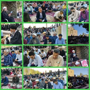 نوای روح بخش &laquo;عرفه&raquo; در حرم مطهر شهدای گمنام و جوار گلزار شهدای کوهبنان طنین انداز شد.