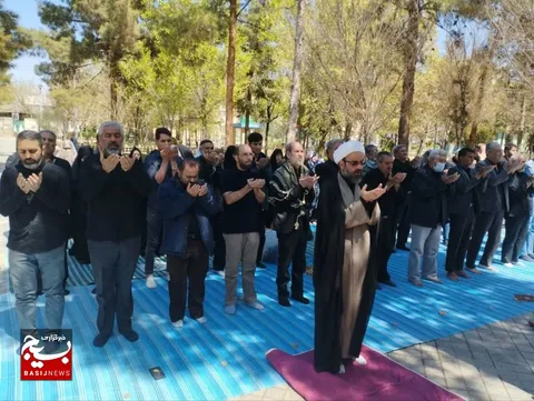 گزارش تصویری|برگزاری نماز ظهر روز شهادت حضرت علی علیه السلام در قیامدشت