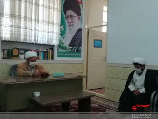دیدار مسئول دفتر نمایندگی ولی فقیه سپاه کوهبنان با امام جمعه