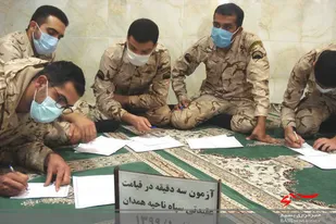 برگزاری مسابقه کتابخوانی سربازان سپاه ناحیه همدان