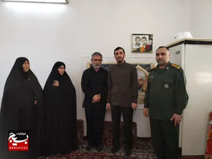 حضور حاج مهدی رسولی در بیت شهید محراب حجت اعتبار