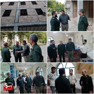 بازدید و سرکشی فرمانده سپاه  پیشوا از روند احداث ساختمان پایگاه بسیج سلمان فارسی