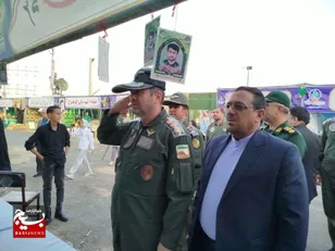 بازدید فرمانده پایگاه پنجم رزمی هوانیروز مشهد از دومین کنگره ملی 1222 شهید ترشیز کهن