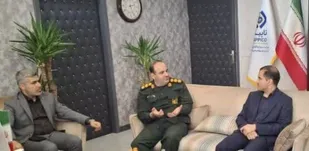 دیدار فرمانده ناحیه مقاومت بسیج بندر ماهشهر با مدیرعامل تاپیکو