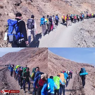 صعود تیم منتخب کوهنوردی سپاه انصار الرضا به قله توچال