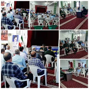 هم اندیشی فرمانده سپاه شهرستان کنگان با پیشکسوتان سپاه
